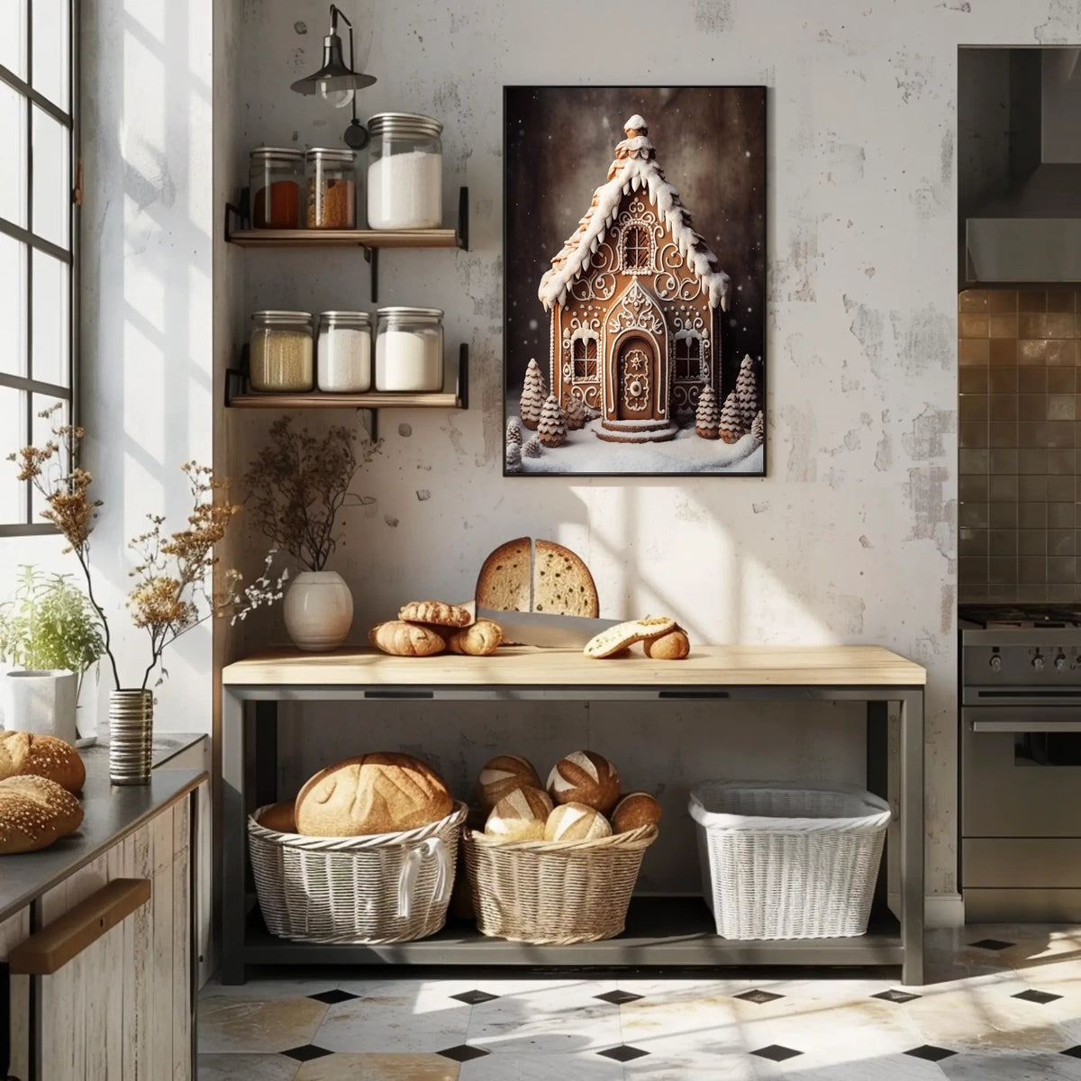 Enchanting Gingerbread House Poster