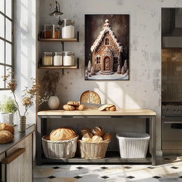 Enchanting Gingerbread House Poster