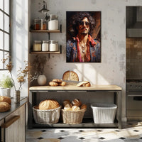 Retro Vibes A Modern Portrait Retro Poster PosterGoat