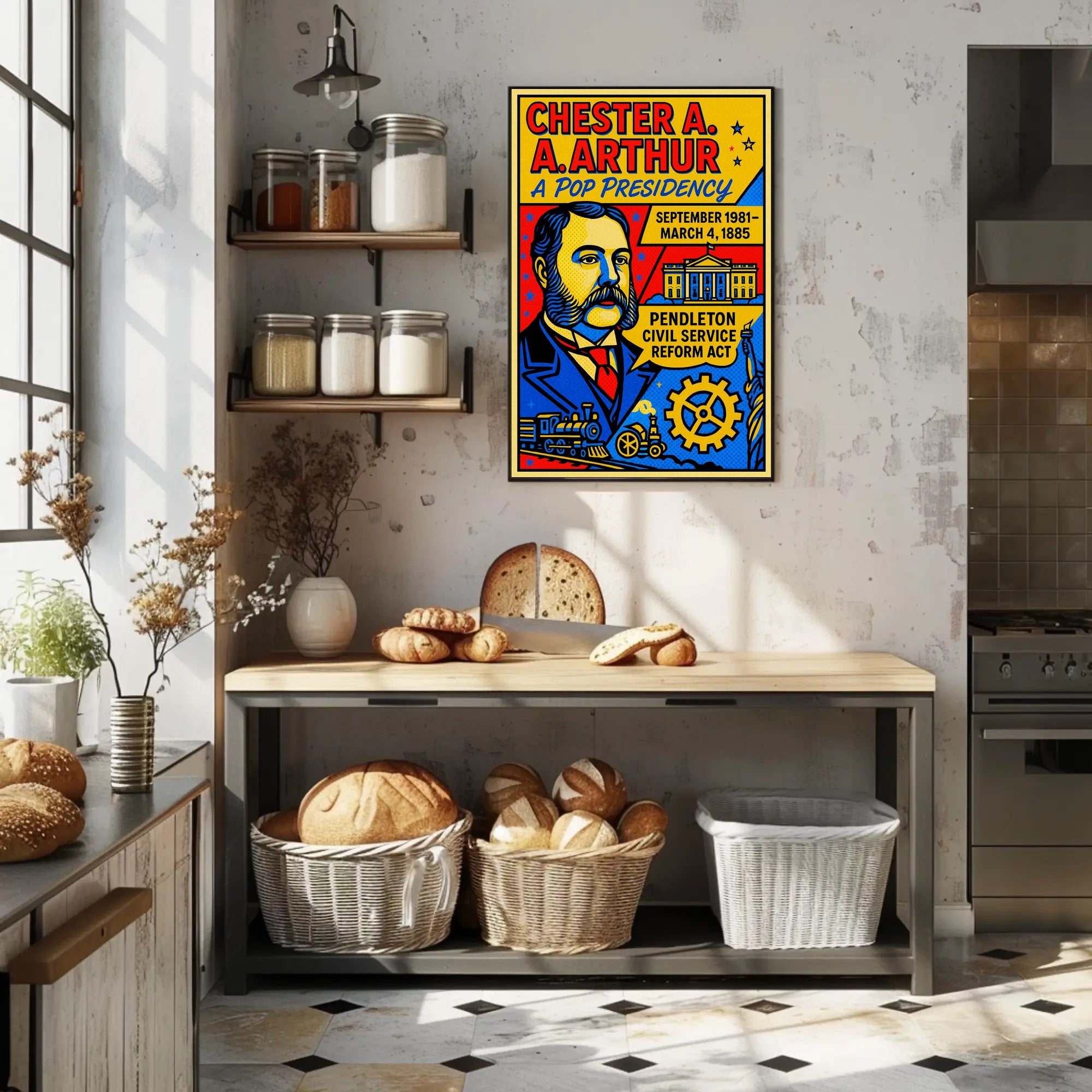 Chester A. Arthur A Pop Presidency Poster PosterGoat