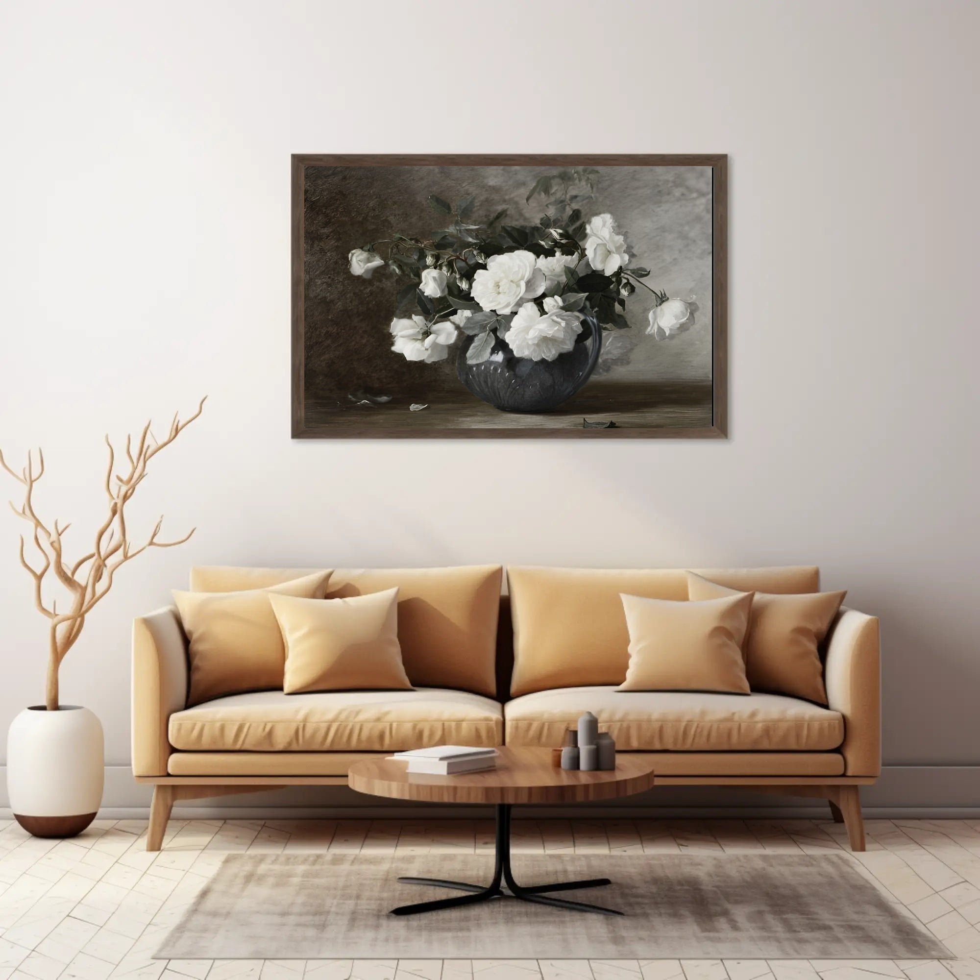Elegant Floral Still Life Poster