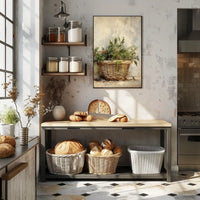 Basket Of Greenery Poster