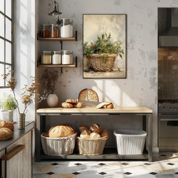 Basket Of Greenery Poster