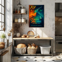 Fly to Lassen Volcanic National Park Poster