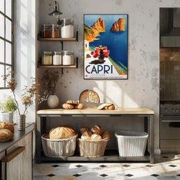 Capri Isola del Sole Travel Poster PosterGoat