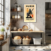Núria Pyrenees Catalan Travel Poster