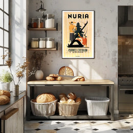 Núria Pyrenees Catalan Travel Poster
