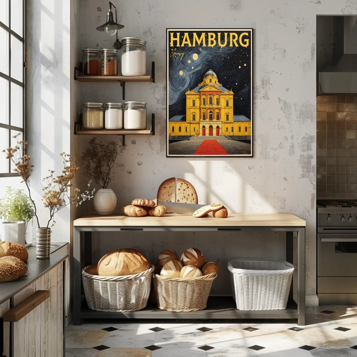 Hamburg Nightscape Poster