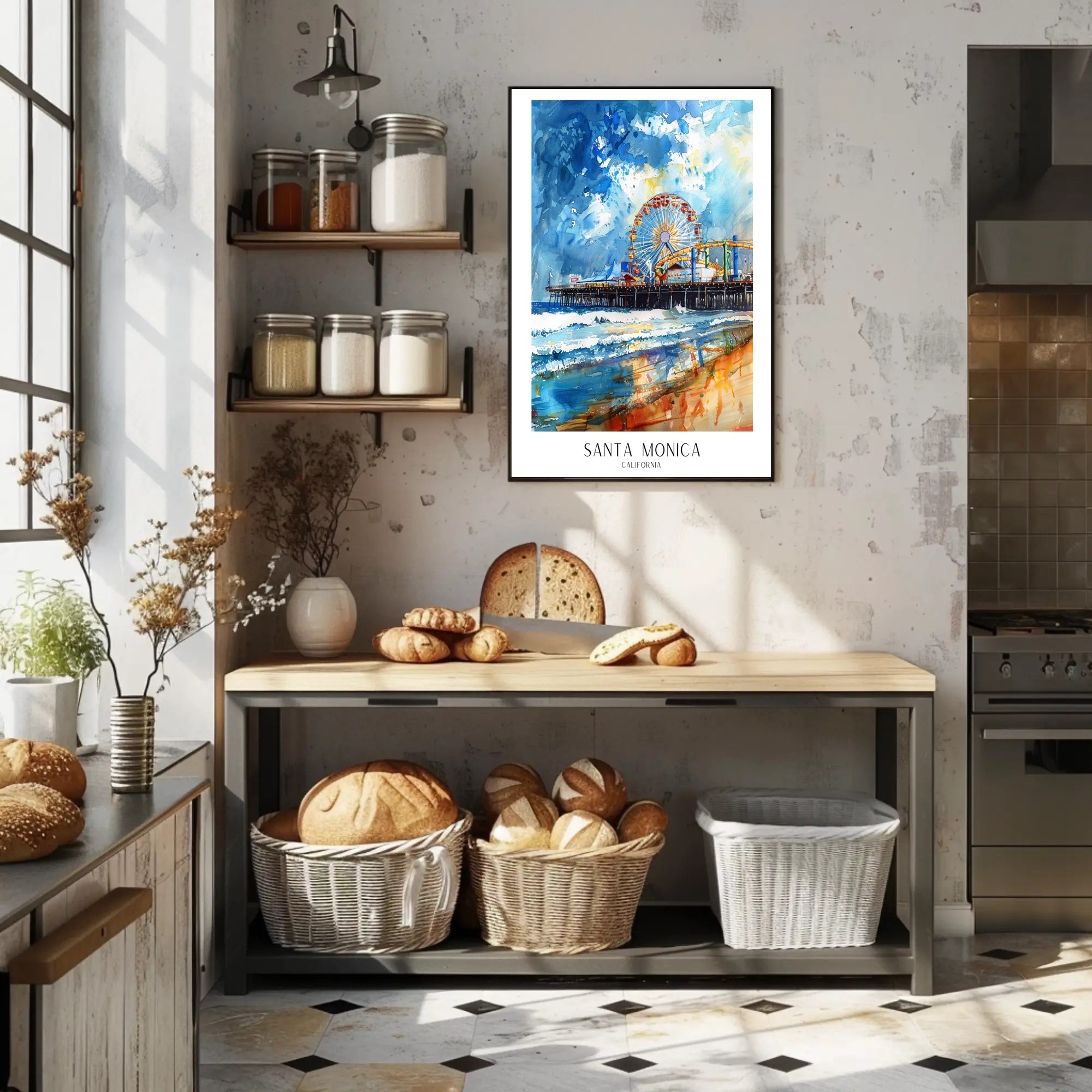 Santa Monica Pier Poster PosterGoat