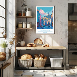 Edinburgh Cityscape Poster
