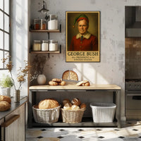 George Bush Santa Pop Art Political or Propaganda Poster