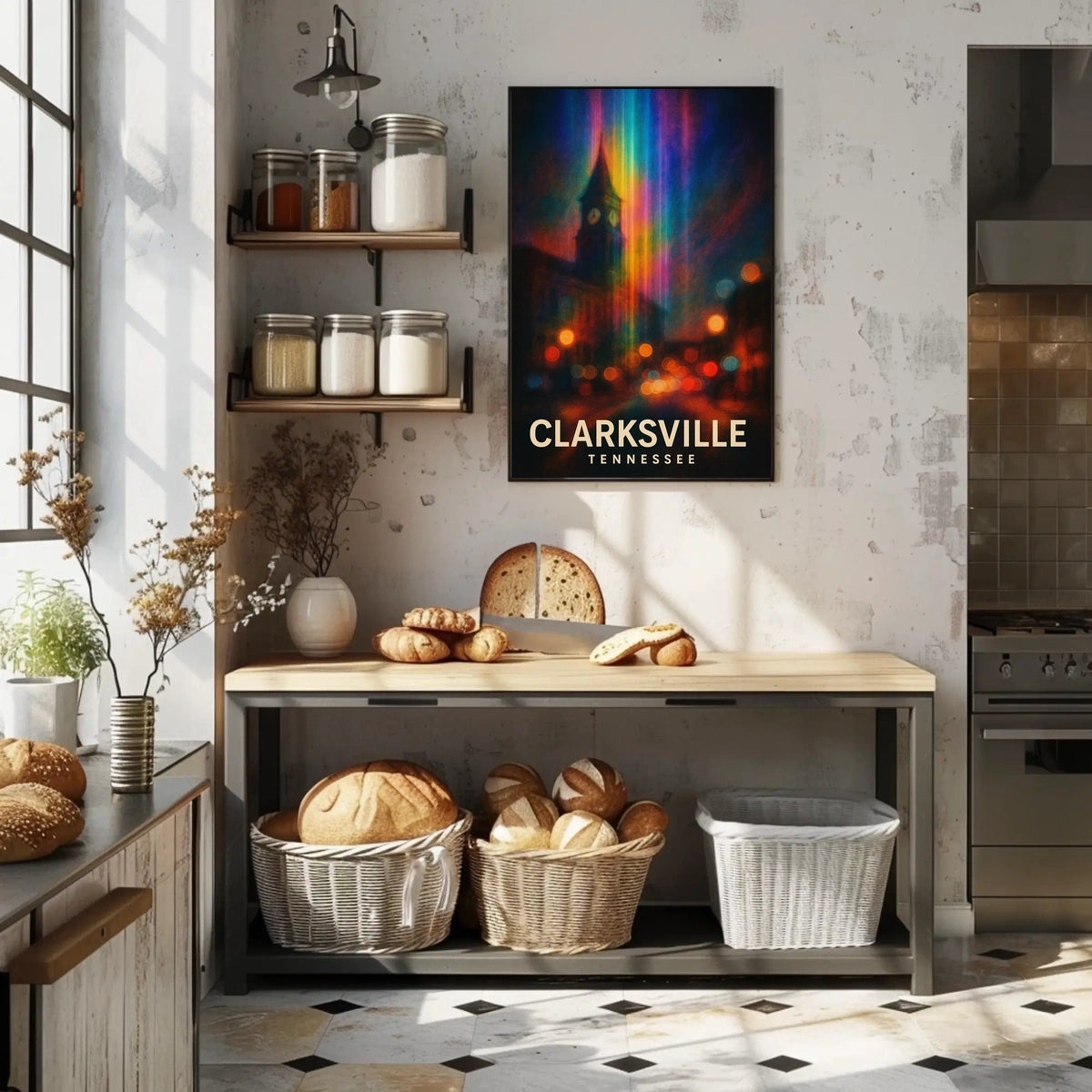 Clarksville Tennessee Travel Photography Realism Poster