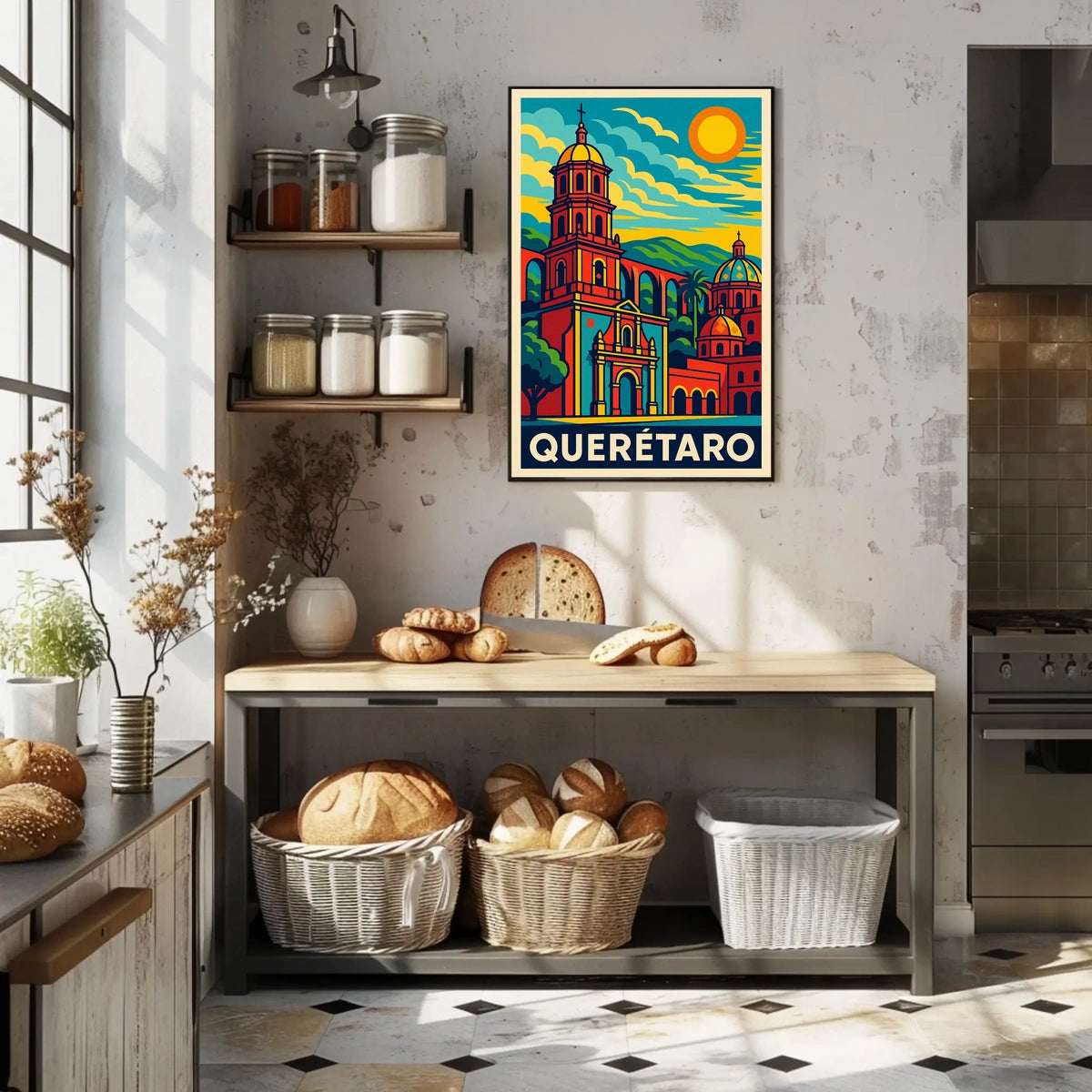 Querétaro Vibrant Heritage Poster