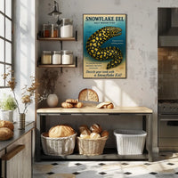 Snowflake Eel Saltwater Fish Poster