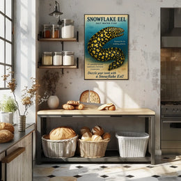 Snowflake Eel Saltwater Fish Poster