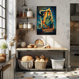United States Of America Symbols Of Poster
