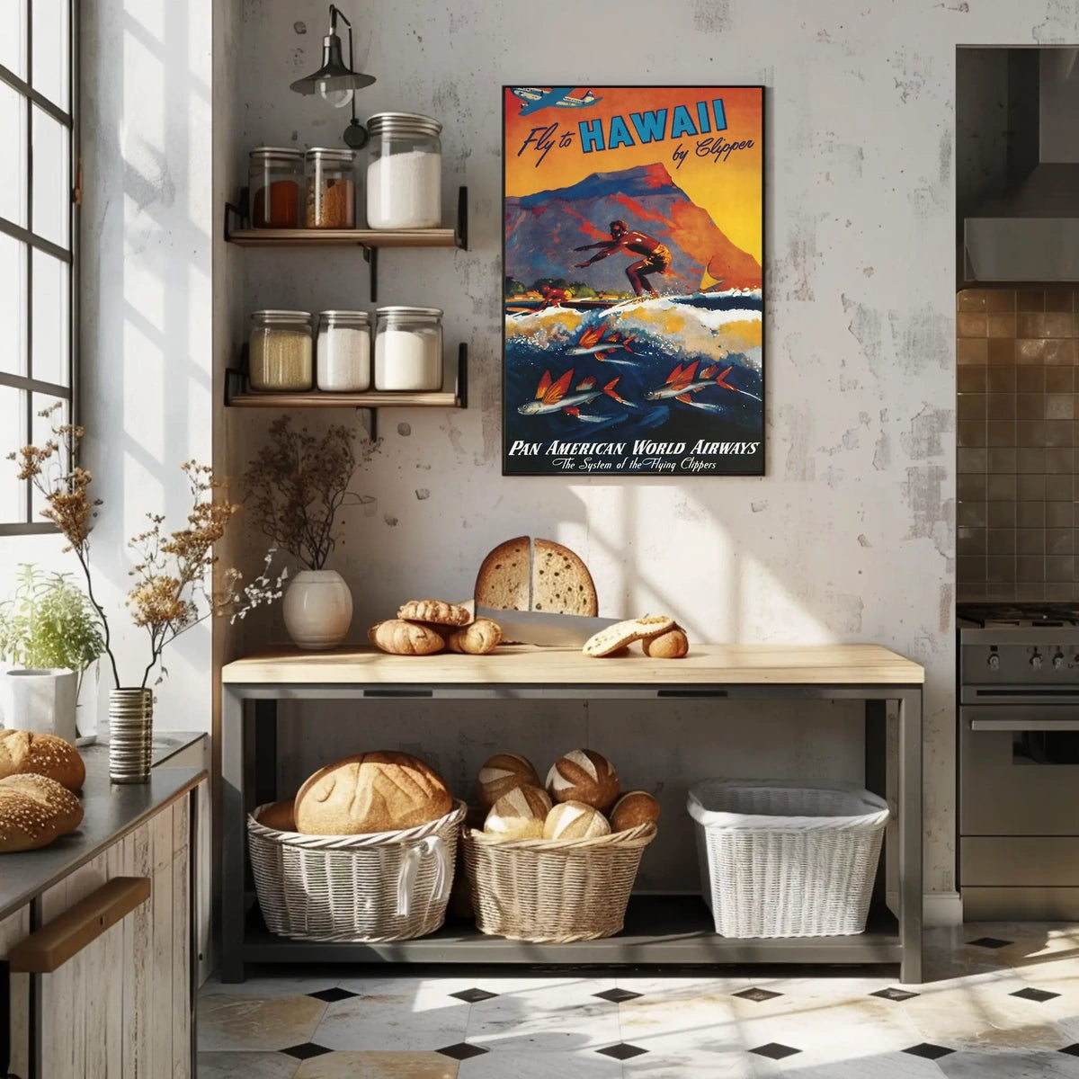 Fly To Hawaii By Clipper Poster