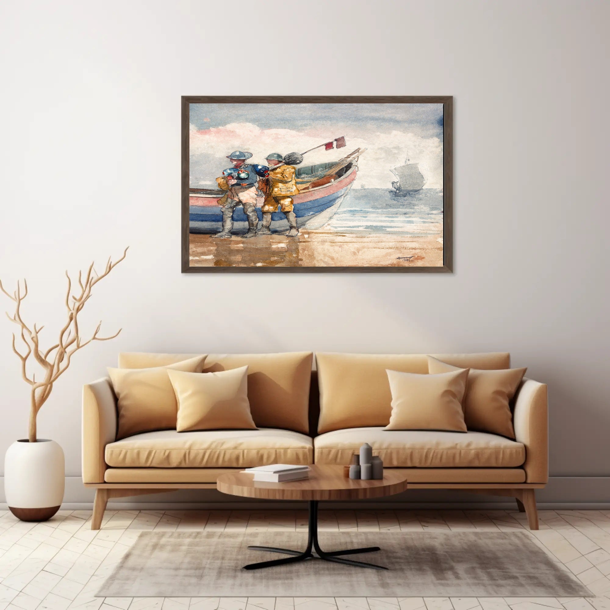 Coastal Fishermen Poster