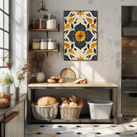 Elegant Abstract Floral Design: Artistic Poster