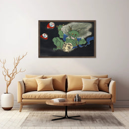 Japanese Oni Art: Mythical Creature Fantasy or Mythology Poster
