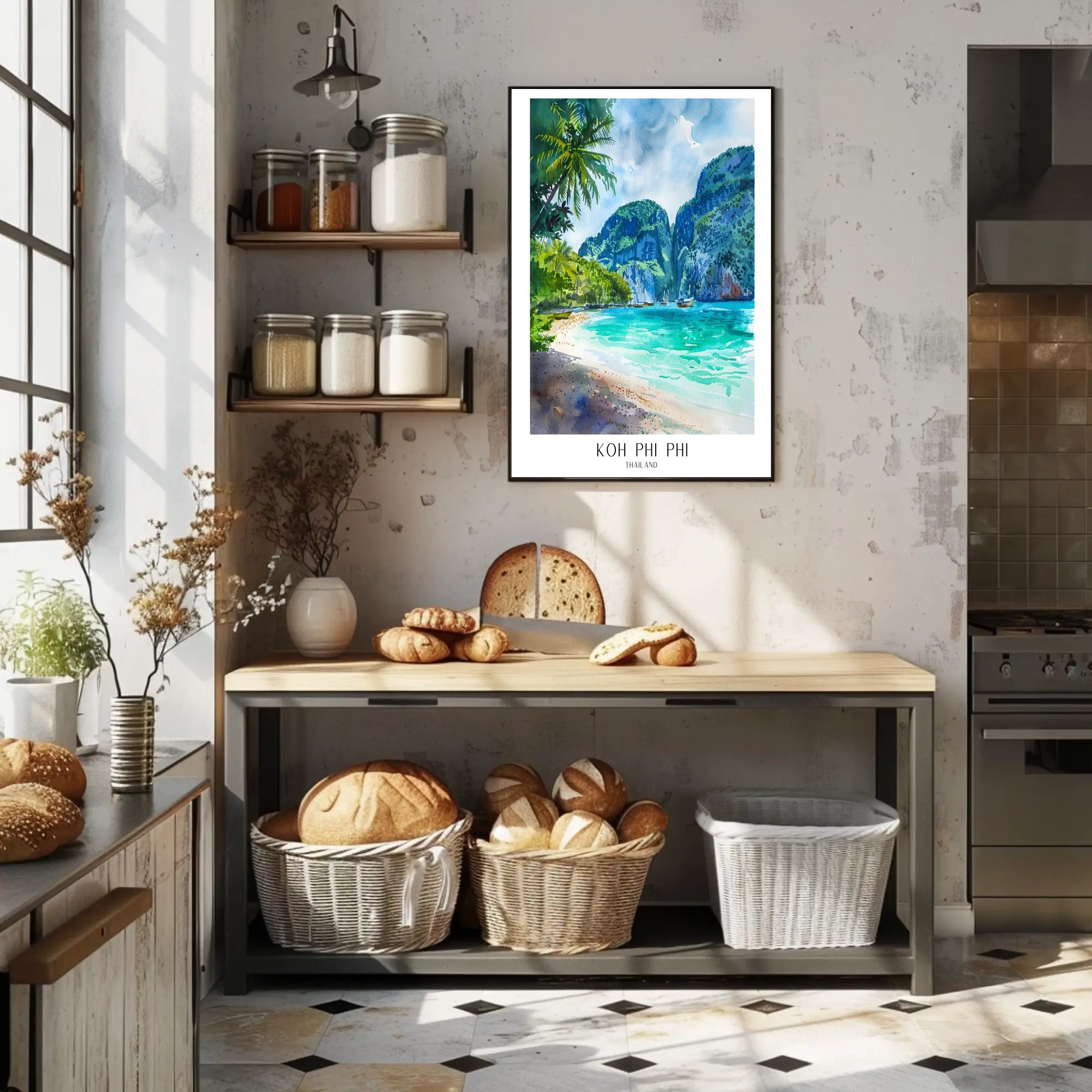 Koh Phi Phi Tropical Paradise Travel Poster PosterGoat