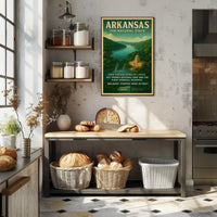 Arkansas The Natural State Poster