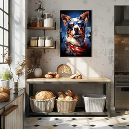Patriotic Pup Poster