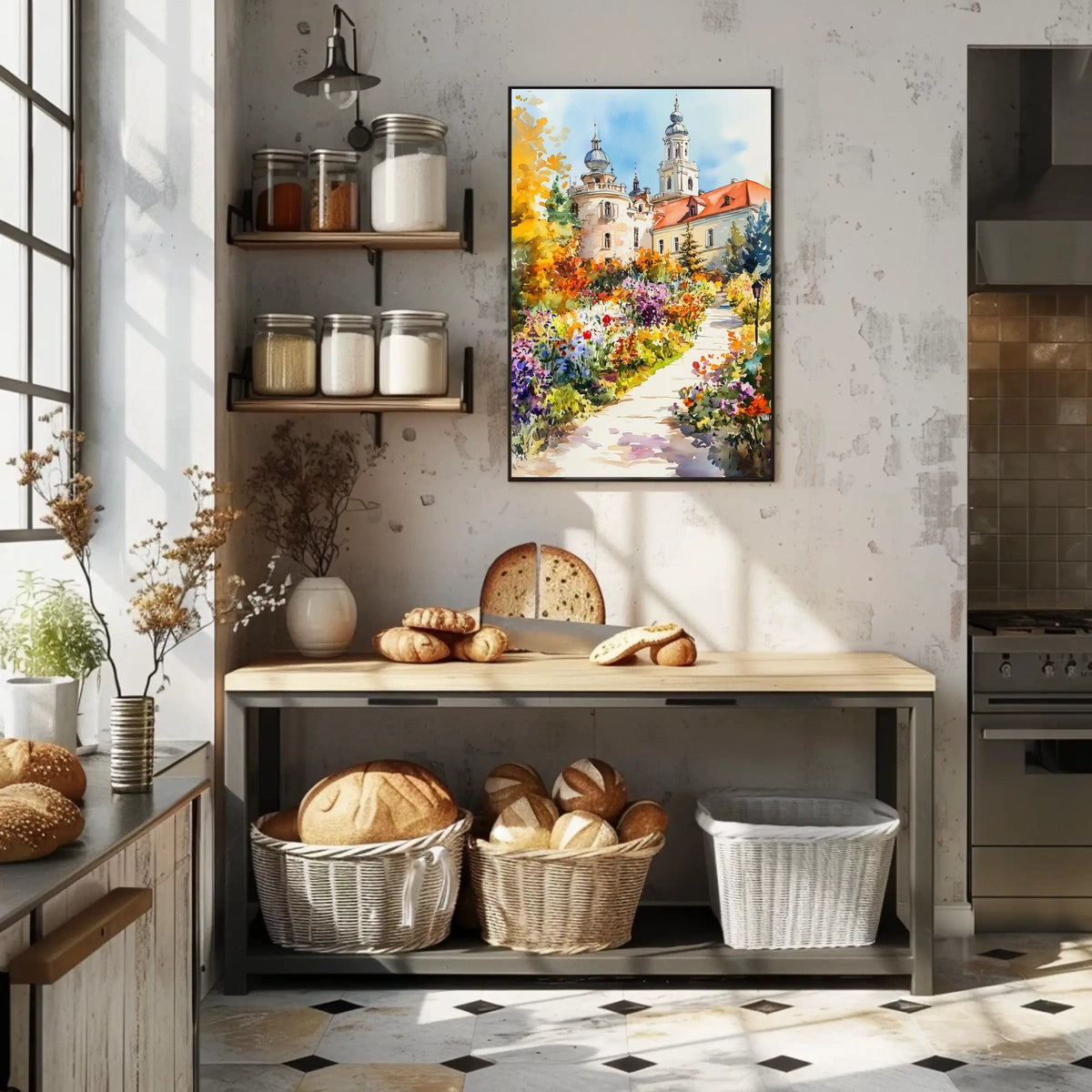 Belarus Nesvizh Castle Gardens Poster
