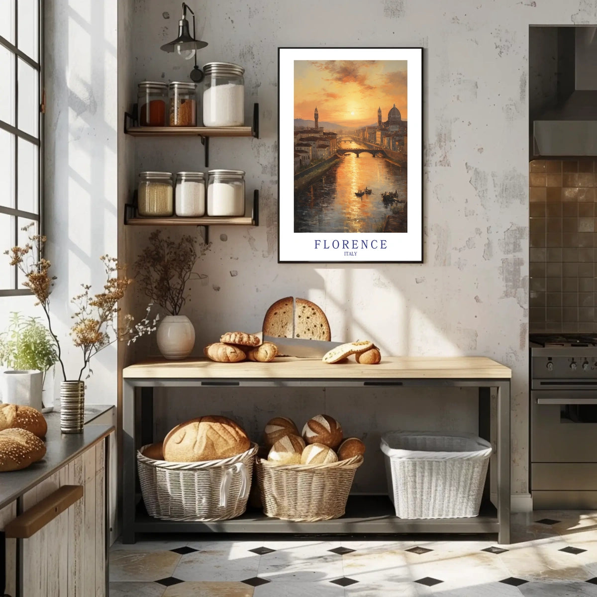 Florence At Sunset Poster