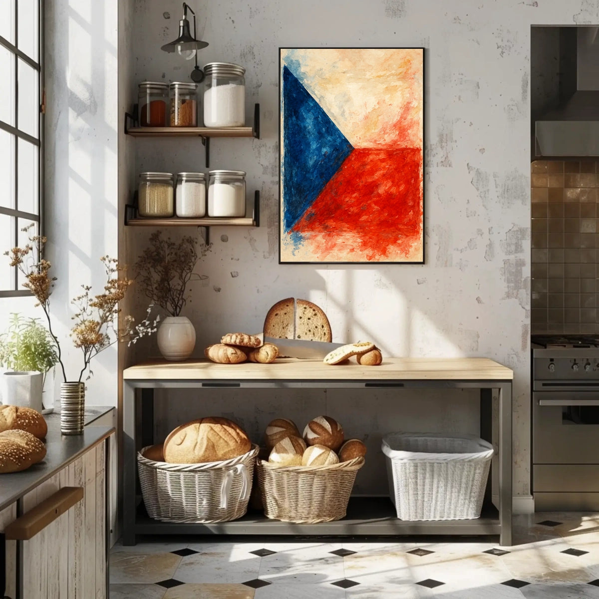 Abstract National Colors Abstract Poster