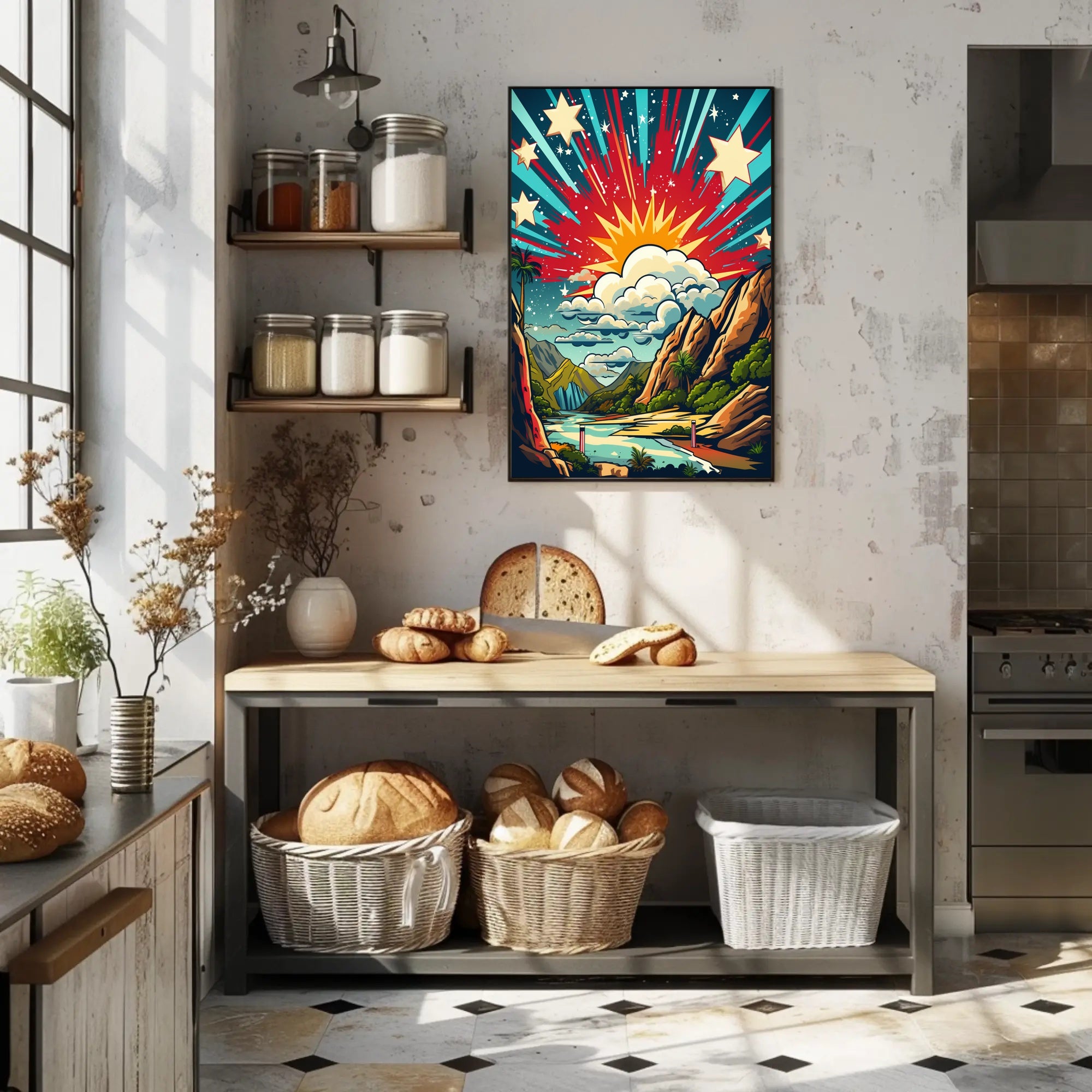 Celestial Landscape Poster
