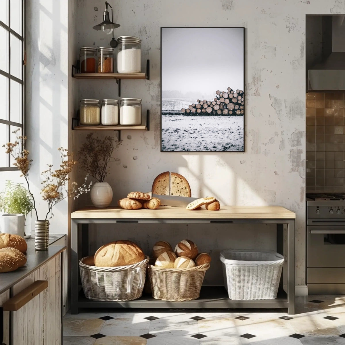 Serene Winter Timber Scene National Park Poster