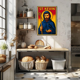 St. Kevin Iconography Poster