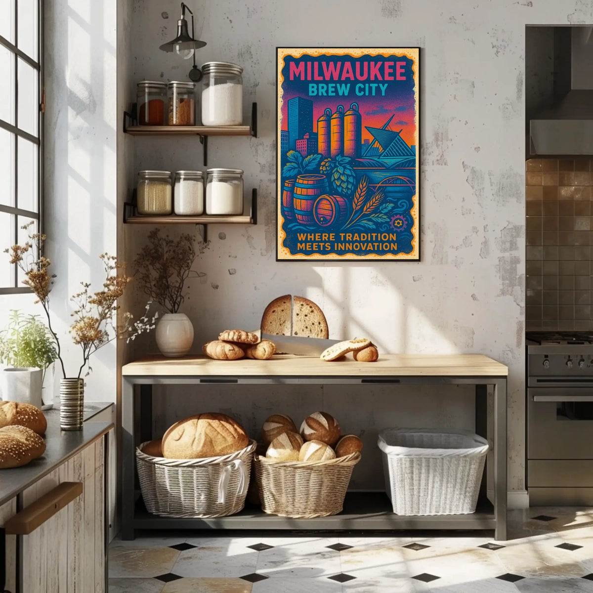 Milwaukee Brew City Poster