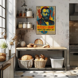 Ulysses S. Grant 18th President of the United States Street Art Mashup Poster