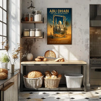 Abu Dhabi's Jewel Architectural Serenity Travel Poster