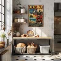 Alabama A Tapestry of Heritage and Progress Poster
