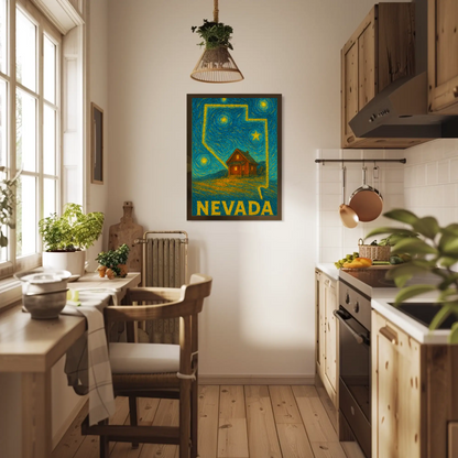 Nevada Starry Night Poster