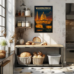 Washington D.C. A City of History Poster