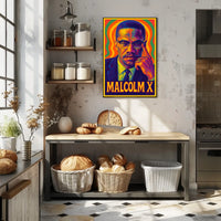 Malcolm X Heritage Wanderlust Cityscape Poster