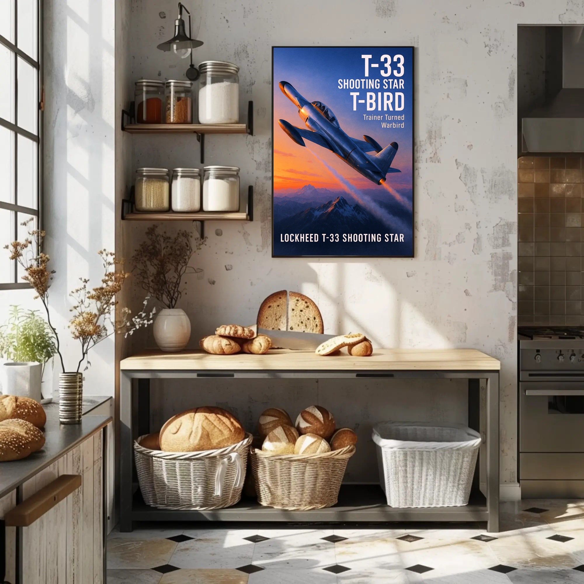 Lockheed T-33 Shooting Star Poster PosterGoat