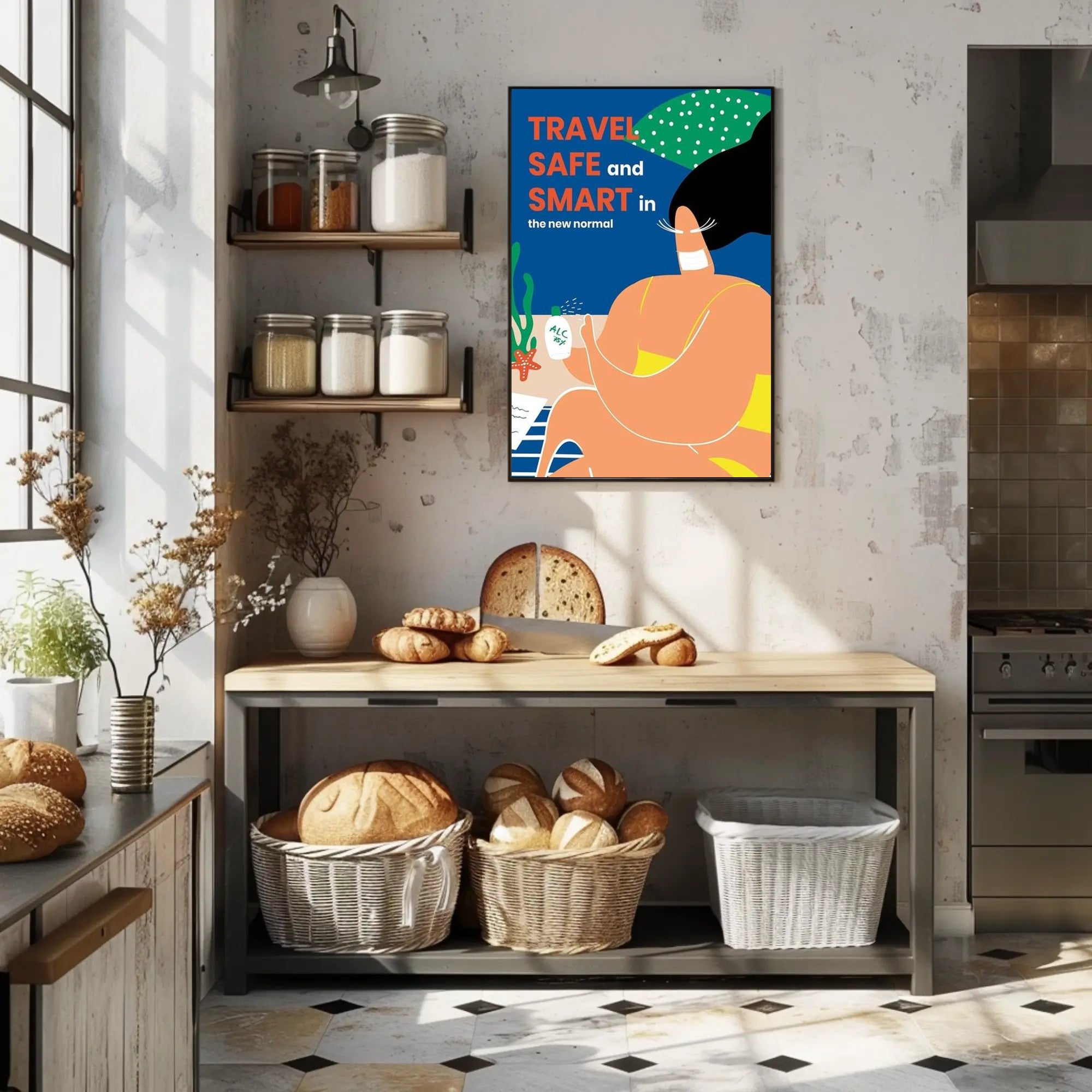 Travel Safe and Smart Poster PosterGoat