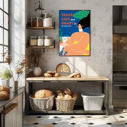 Travel Safe and Smart Poster PosterGoat