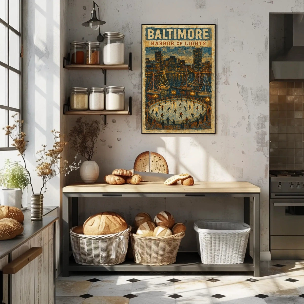 Baltimore Harbor Of Lights Poster