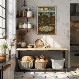 Baltimore Harbor Of Lights Poster