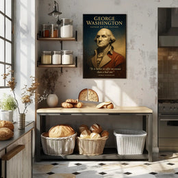 George Washington Father of the Nation Poster