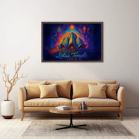 Lotus Temple India Travel Poster Art Print