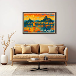 Rio de Janeiro Vibrant Mosaic Poster