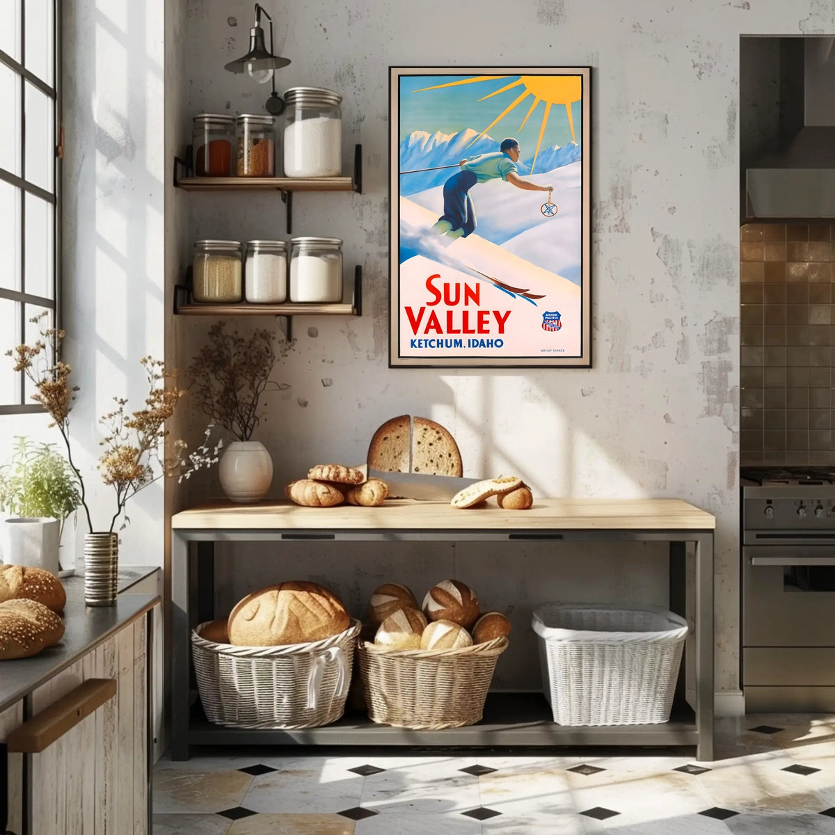 Sun Valley Skiing Adventure Poster