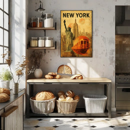 New York City Iconic Landmarks Poster